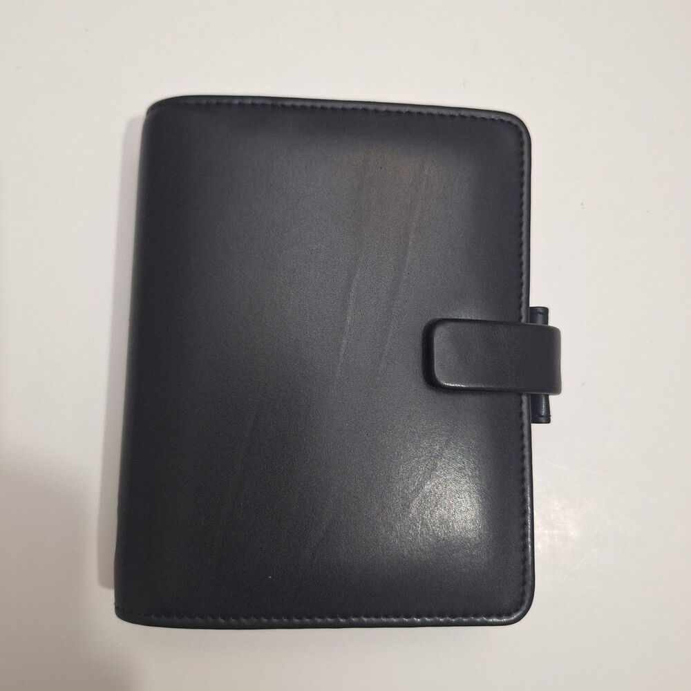 New 2006 Filofax Black  Metropol Pocket Organizer Planner With Box minor Flaw